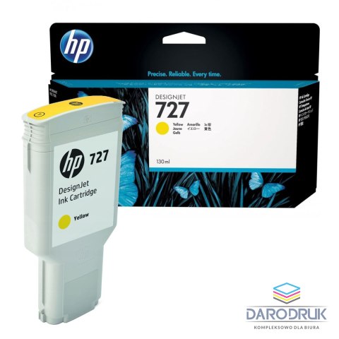 Tusz HP 727 do Designjet T920/1500/2500 | 300ml | yellow
