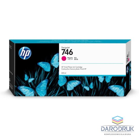 Tusz HP 746 do Designjet Z6/Z9 | 300ml | Magenta