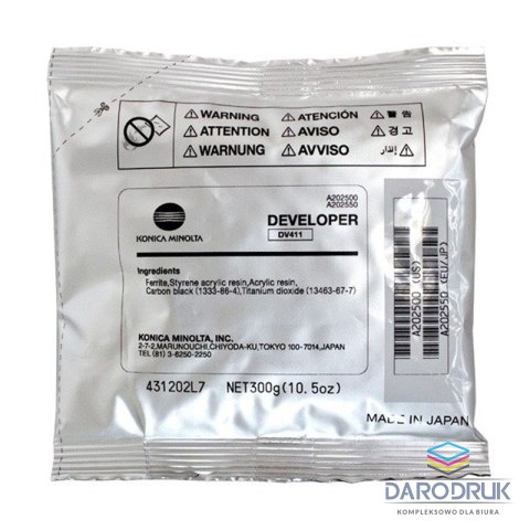 Developer Konica Minolta DV-411 do Bizhub 223/283/363/423