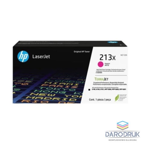Toner HP 213X do Color LaserJet Enterprise 5700dn/6701dn| magenta | 6 000 str.