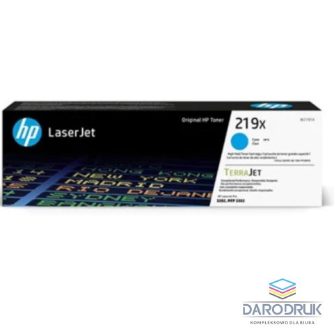 Toner HP 219X do Color LaserJet Pro 3302fdwg/3202dw| cyan | 2 500 str.