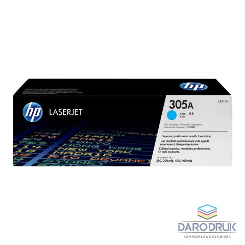 Toner HP 305A do Color LaserJet M351/375/451/475 | 2 600 str. | cyan