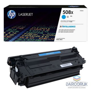 Toner HP 508X do Color LaserJet M552/553 | 9 500 str. | cyan