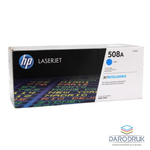 Toner HP 508A do Color LaserJet M552/553 | 5 000 str. | cyan