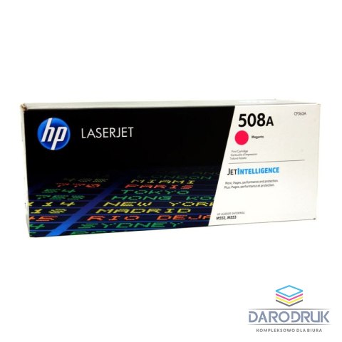 Toner HP 508A do Color LaserJet M552/553 | 5 000 str. | magenta