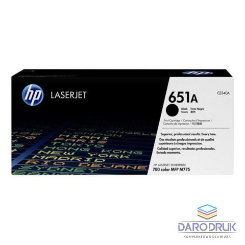 Toner HP 651A do HP LaserJet E 700 color M775 | 13 500 str. | black