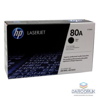 Toner HP 80A do LaserJet Pro 400 M401/425 | 2 560 str. | black
