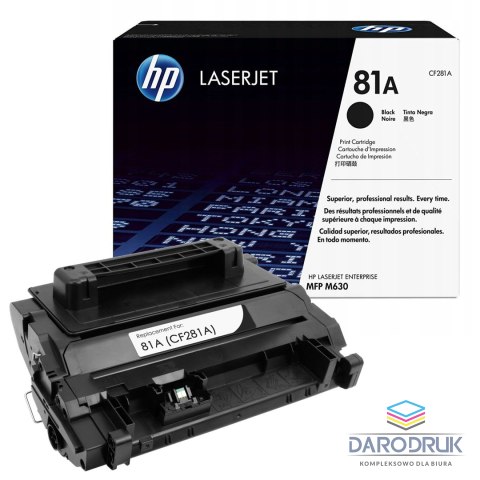 Toner HP 81A do LJ ENTERPRISE M604/605/606/630 | 10 500 str. | black