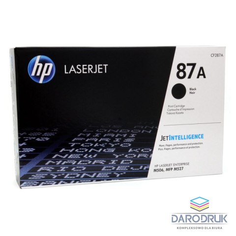 Toner HP 87A do LaserJet Enterprise M506/527 | 8 550 str. | black