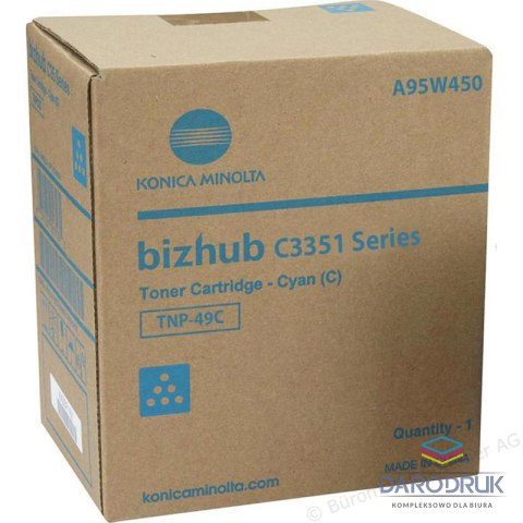 Toner Konica Minolta Bizhub C3351TNP-49 CYAN