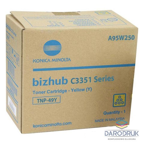 Toner Konica Minolta Bizhub C3351TNP-49 YELLOW