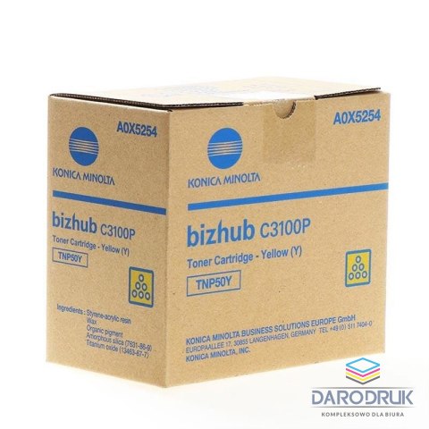 Toner Konica Minolta TNP-50Y do Bizhub C3100P | 5 000 str.| yellow