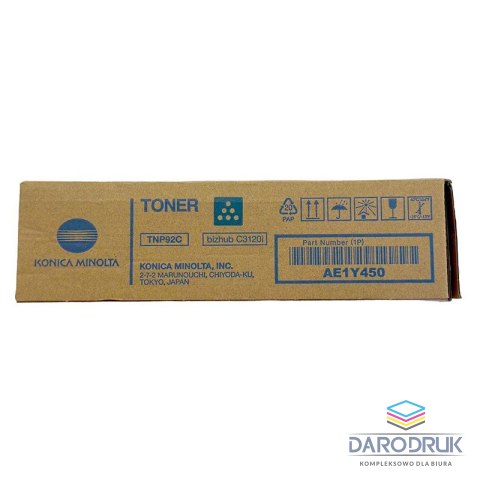 Toner Konica Minolta TNP-92C do C3120i | 4 000str.| cyan