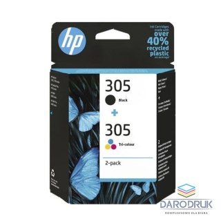 Tusz HP 2-Pack 305 | 1x 120 str. | Black | 1x 100 | CMY