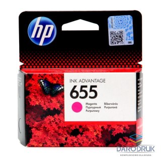 Tusz HP 655 do Deskjet 3525/4615/4625/5525/6525 | 600 str. | magenta