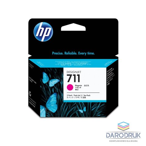 Tusz HP 711 do Designjet T120/520 | 29ml | magenta