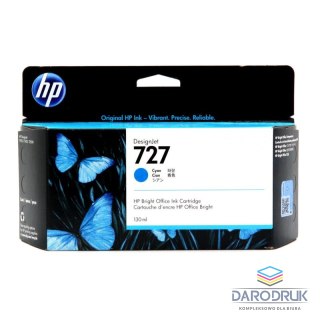 Tusz HP 727 do Designjet T920/1500/2500 | 130ml | cyan