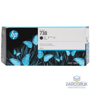 Tusz HP 738 | 300 ml | Black