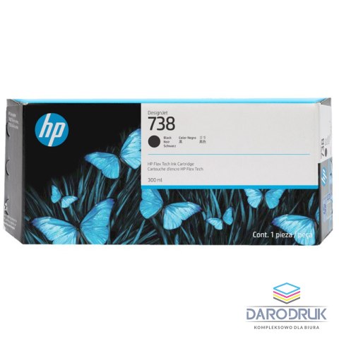 Tusz HP 738 | 300 ml | Black