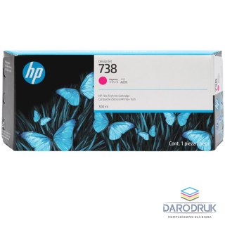 Tusz HP 738 | 300 ml | Magenta