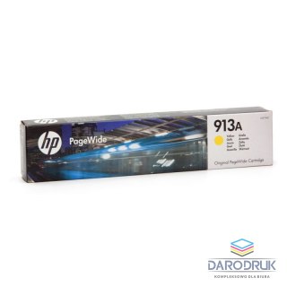 Tusz HP 913A do PageWide Pro 452DW/DWT, 477DW/DWT | 3 000 str. | yellow