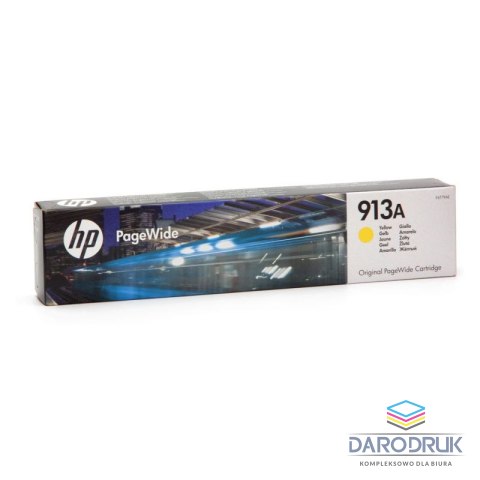 Tusz HP 913A do PageWide Pro 452DW/DWT, 477DW/DWT | 3 000 str. | yellow