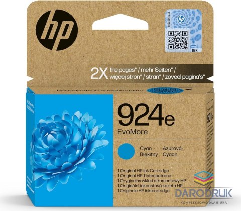 Tusz HP 924e | 800 str. | Cyan