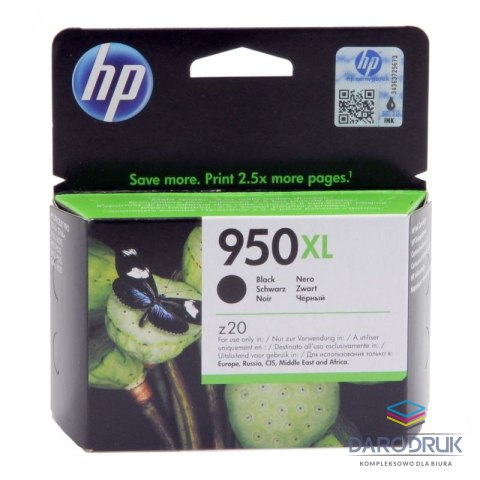 Tusz HP 950XL do Officejet Pro 8100/8600/8610/8620 | 1 650 str. | black
