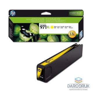 Tusz HP 971XL do Officejet Pro X451DW/476DW/551DW/576DW | 6 600 str. | yellow