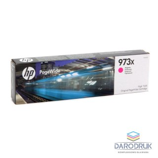 Tusz HP 973X do PageWide Pro 452DW/DWT, 477DW/DWT | 7 000 str. | magenta