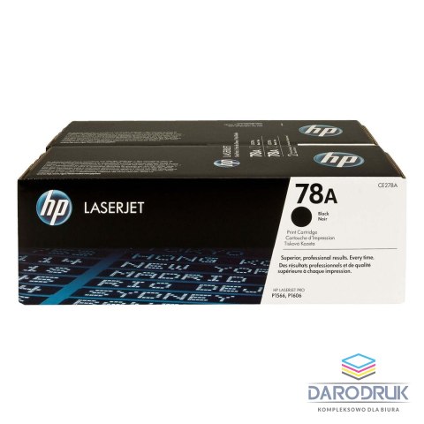 Zestaw dwóch tonerów HP 78A do LaserJet Pro 1566/1606 | 2 x 2 100 str. | black