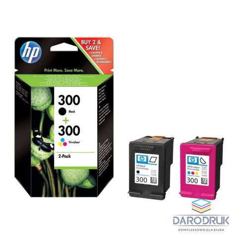 Zestaw dwóch tuszy HP 300 do Deskjet D1660/2560/5560 | 200(BK), 165(COL) | CMY/K