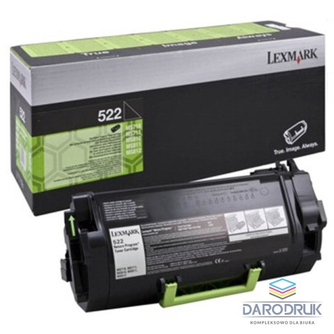 Kaseta z tonerem Lexmark 522 do MS-810/811/812 | zwrotny | 6 000 str. | black