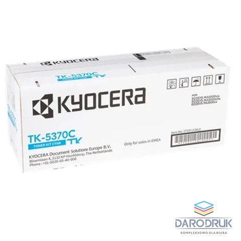 Toner Kyocera TK-5370C do EcoSys MA3500cix/cifx | 5 000 str. | cyan