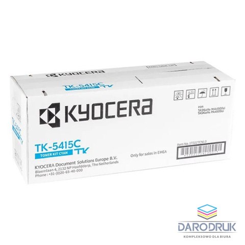 Toner Kyocera TK-5415C do TASKalfa PA4500ci, MA4500ci| 13 000 str. | cyan