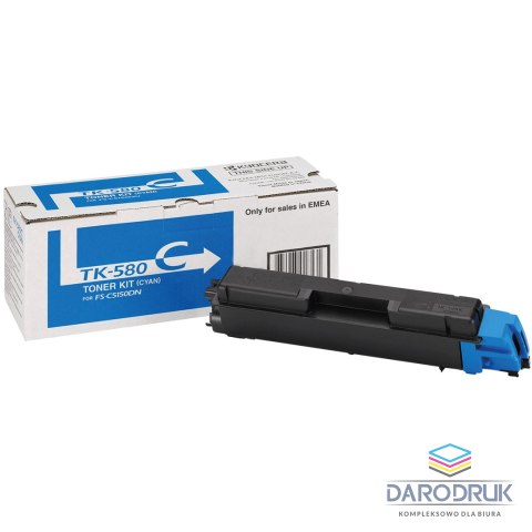 Toner Kyocera TK-580C do FS-C5150DN | 2 800 str. | cyan