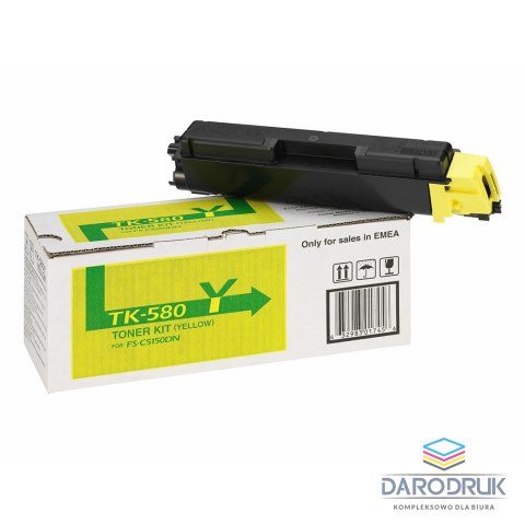 Toner Kyocera TK-580Y do FS-C5150DN | 2 800 str. | yellow