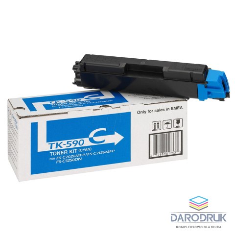 Toner Kyocera TK-590C do FS-C2026/C2126 | 5 000 str. | cyan