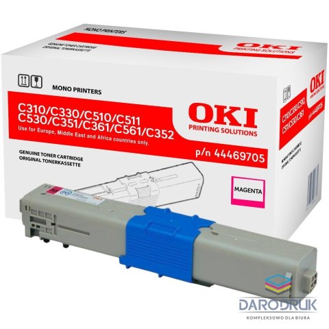 Toner Oki do C310/330/510/511/530/351/361/561/352/361/362 | 2 000 str. | magenta