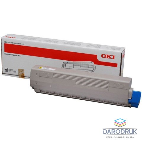 Toner Oki do C822 | 7 300 str. | yellow