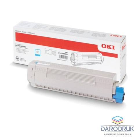 Toner Oki do MC853/MC873 | 7 300 str. | cyan