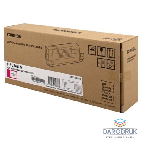 Toner Toshiba T-FC34EM do e-Studio 287/347/407 | 11 500 str. | Magenta