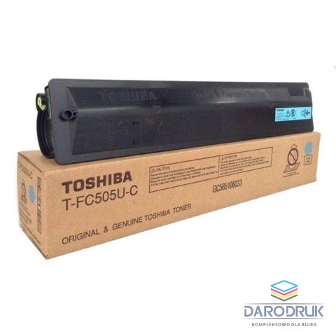Toner Toshiba T-FC505E-C do e-Studio 2505/3005/3505/4505 | 33 600 str. | cyan