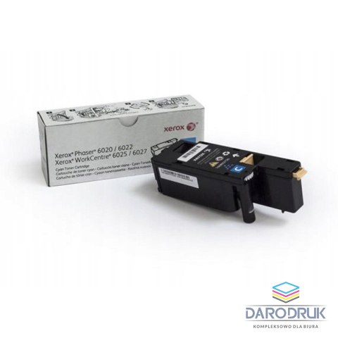 Toner Xerox do Phaser 6020/6022/6027 1 000 str. | cyan