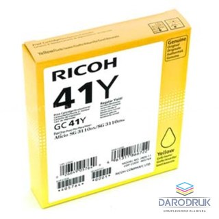 Tusz Ricoh do SG 3110DN/3110DNW GC 41Y | 2 200 str. | yellow