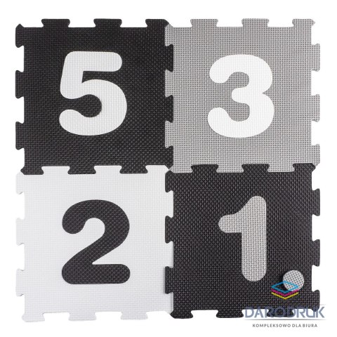 Smily Play Mata dla malucha piankowa cyfry, 29x29cm Smily Play (SP84352)