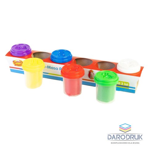 Smily Play Plastelina 6 kol. 6 tub ciasto-masa mix 56g Smily Play (SP83350)