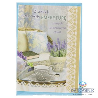 Top Graphic Kartka składana B6 Emerytura Top Graphic (5907786924764)