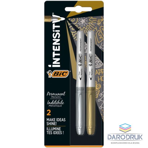 Bic Marker permanentny wkład mix 1,1mm okrągła końcówka Bic (900340)