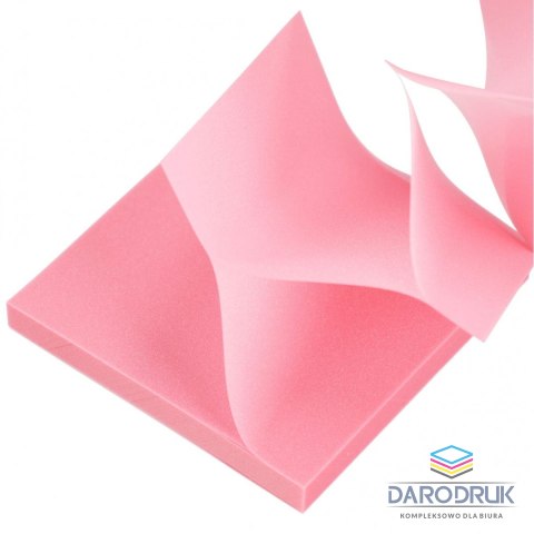 Starpak Notes samoprzylepny (karteczki) Transparentny brokat Różowy mix 100k [mm:] 75x75 Starpak (576529)